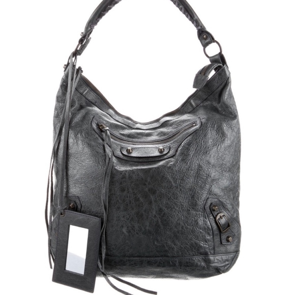 BALENCIAGA Authentic Motocross Giant 21 Day Hobo Handbag